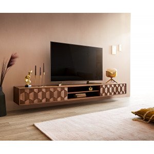 FEVON prémium akác fali  TV-szekrény -200/240cm
