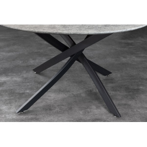 HELIX modern kerek étkezőasztal - 120cm - beton