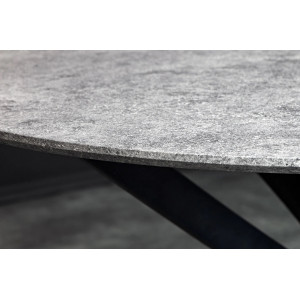 HELIX modern kerek étkezőasztal - 120cm - beton
