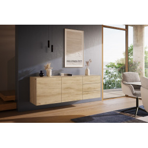 NATIVO prémium kerámia fali komód - 180cm bútor