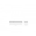 NATIVO prémium kerámia fali TV-szekrény - 150/200cm