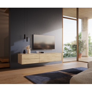 NATIVO prémium kerámia fali TV-szekrény - 180/220cm