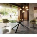 LUNARO prémium üveg  étkezőasztal - 200cm