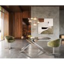 LUNARO prémium üveg  étkezőasztal - 200cm