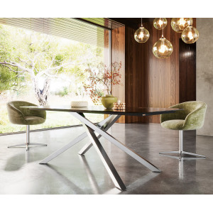 LUNARO prémium üveg  étkezőasztal - 200cm