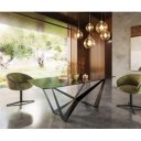 LUNARO II prémium üveg  étkezőasztal - 200cm