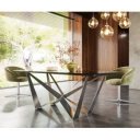 LUNARO II prémium üveg  étkezőasztal - 200cm