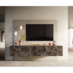 PALAZZO prémium kerámia fali TV-szekrény - 180/220cm