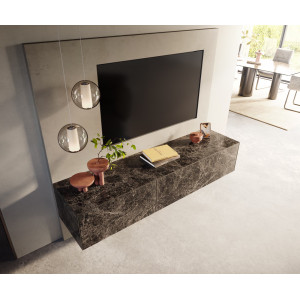 PALAZZO prémium kerámia fali TV-szekrény - 180/220cm