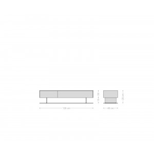 PALAZZO prémium kerámia TV-szekrény - 150/200cm