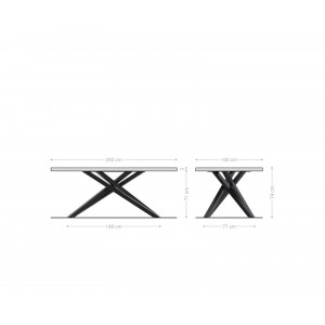 CORTINA prémium tölgy étkezőasztal - 200cm