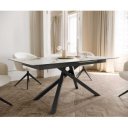 ETERNO prémium kerámia étkezőasztal - 180-220cm - calacatta