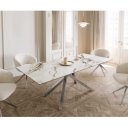 ETERNO prémium kerámia étkezőasztal - 180-220cm - calacatta