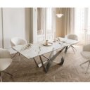 TORIANO prémium kerámia étkezőasztal - 180-220cm - calacatta