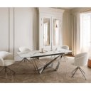 TORIANO prémium kerámia étkezőasztal - 180-220cm - calacatta