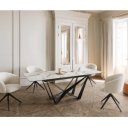 TORIANO prémium kerámia étkezőasztal - 180-220cm - calacatta