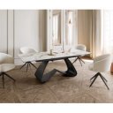 ELEMENTO prémium kerámia étkezőasztal - 180-220cm - calacatta