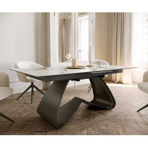 ELEMENTO prémium kerámia étkezőasztal - 180-220cm - calacatta