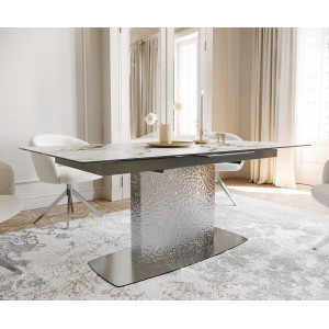 SEVERO prémium kerámia étkezőasztal - 180-220cm - calacatta