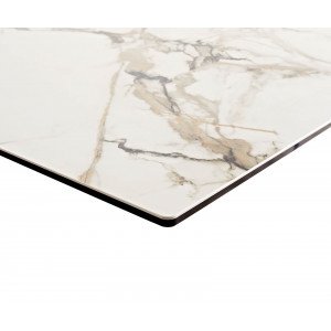 SEVERO prémium kerámia étkezőasztal - 180-220cm - calacatta