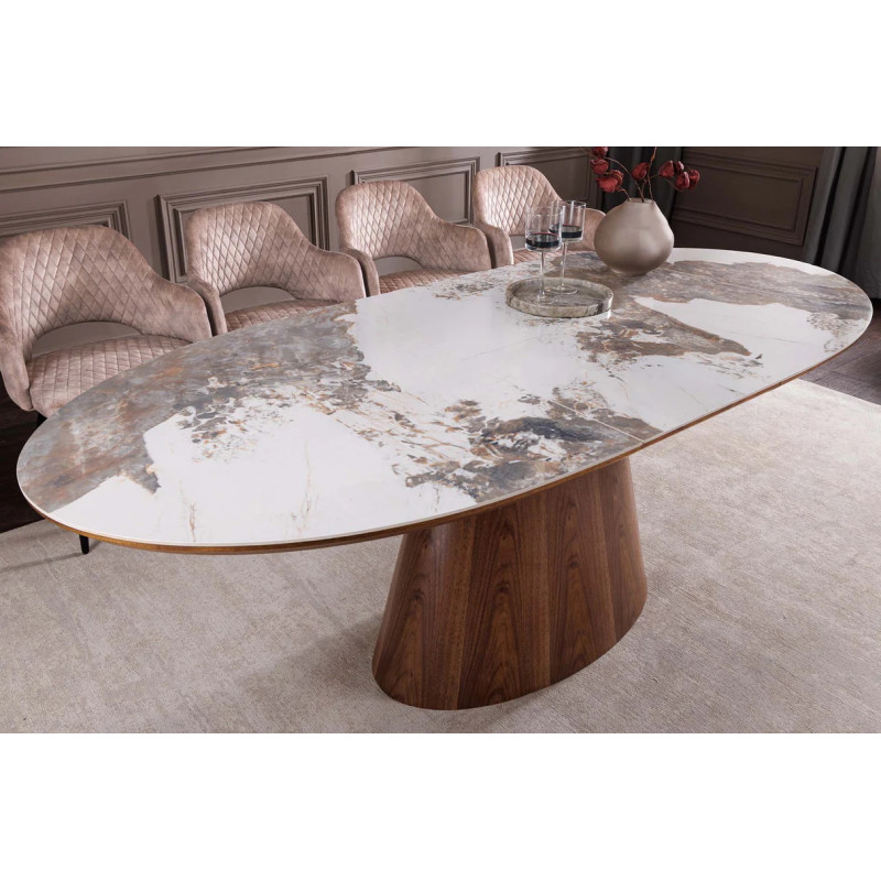 UNIQUE PLUS modern bővíthető étkezőasztal - 160-200cm