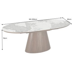 UNIQUE PLUS modern bővíthető étkezőasztal - 160-200cm