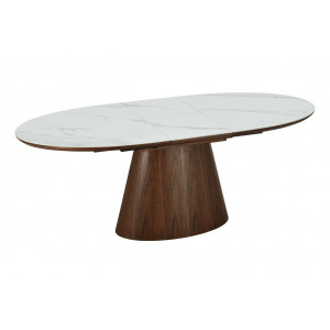 UNIQUE modern bővíthető étkezőasztal - 160-200cm - dió