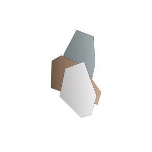 GEOMETRIC-II  modern tükör - 125cm