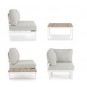 ZELMAR prémium kültéri kanapé - beige