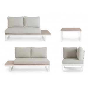 ZELMAR prémium kültéri kanapé - beige