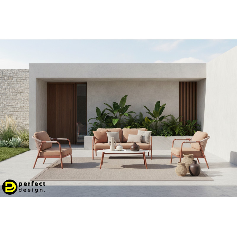 SOFTLINE prémium kültéri szett - terrakotta