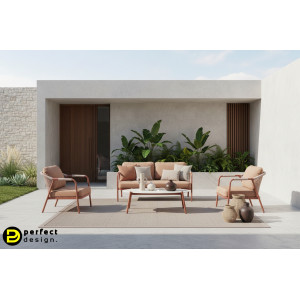 SOFTLINE prémium kültéri szett - terrakotta BIZZOTTO