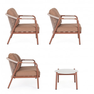 SOFTLINE prémium kültéri szett - terrakotta