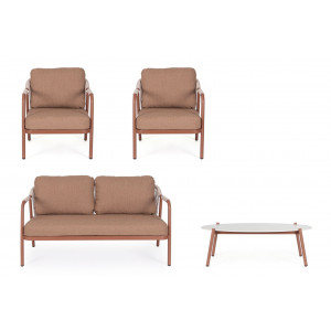 SOFTLINE prémium kültéri szett - terrakotta