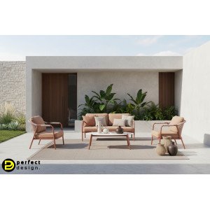 SOFTLINE prémium kültéri szett - terrakotta BIZZOTTO