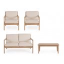 NATIVO prémium akác kültéri szett - beige