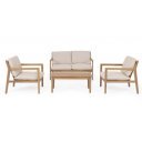 NATIVO prémium akác kültéri szett - beige