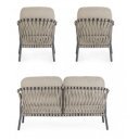 BREEZE prémium kültéri szett - szürke/fekete