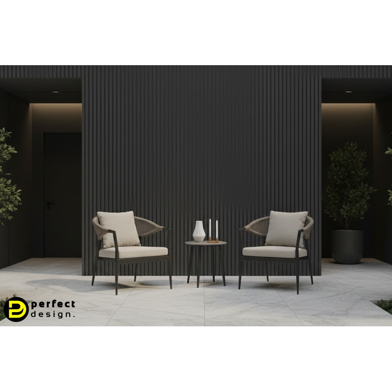 RAVELLO prémium kültéri fotel szett - szürke