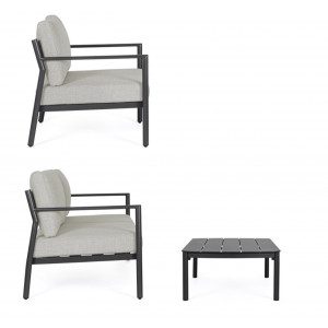 SOLEA prémium kültéri szett - szürke/antracit