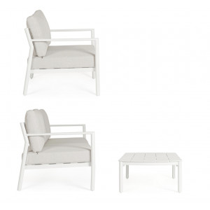 SOLEA prémium kültéri szett - beige/fehér