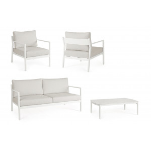 SOLEA prémium kültéri szett - beige/fehér