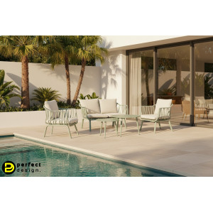 DAYBREAK kültéri szett - beige/zöld