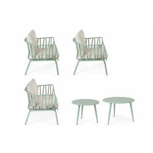 DAYBREAK kültéri szett - beige/zöld