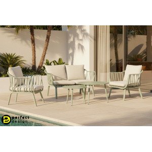 DAYBREAK kültéri szett - beige/zöld BIZZOTTO