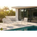 DAYBREAK kültéri szett - beige/fehér