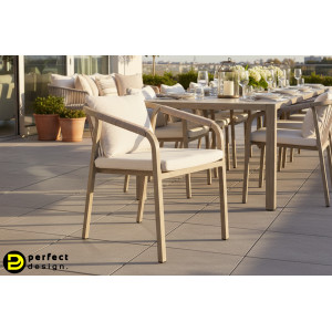 BRISA exkluzív kültéri szék - light beige BIZZOTTO