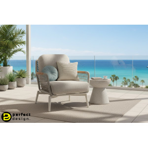 OASIS design kültéri fotel - light beige BIZZOTTO