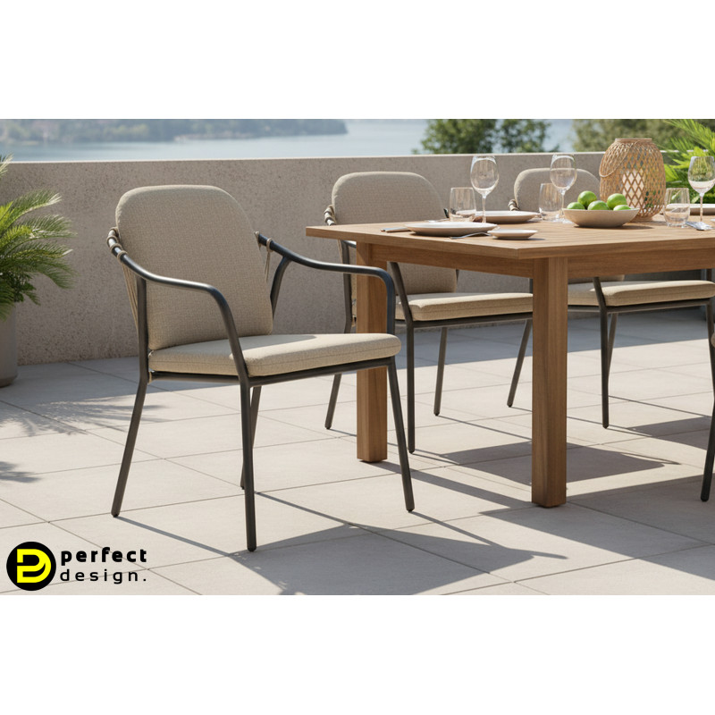 NEXA exkluzív kültéri szék - beige/antracit