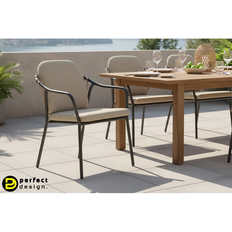 NEXA exkluzív kültéri szék - beige/antracit